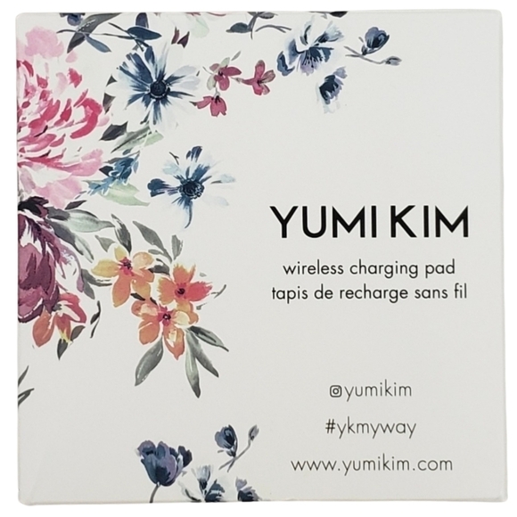 Yumi Kim Wireless Charging Pad Pink Spring Floral Print USB Charging Cord - Picture 1 of 5